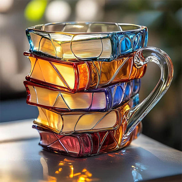 Unique Handmade 3D Happiness Mug for Reading Enthusiasts